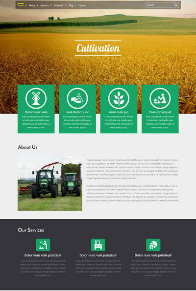 html5响应式农业企业网站模板