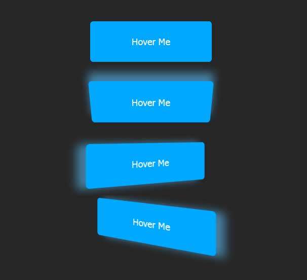 css3悬停按钮变形投影特效