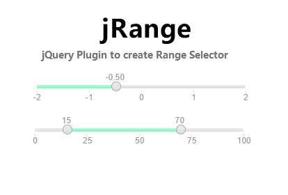 jQuery范围选择拖动滑块插件