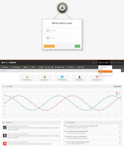 扁平风格的响应式bootstrap后台管理模板下载