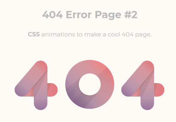 css3 404错误页面代码