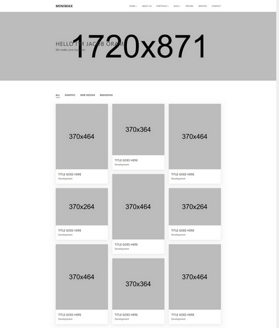 Minimax – 简洁作品展示HTML静态模板