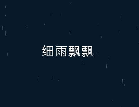 透明的细雨背景动画特效