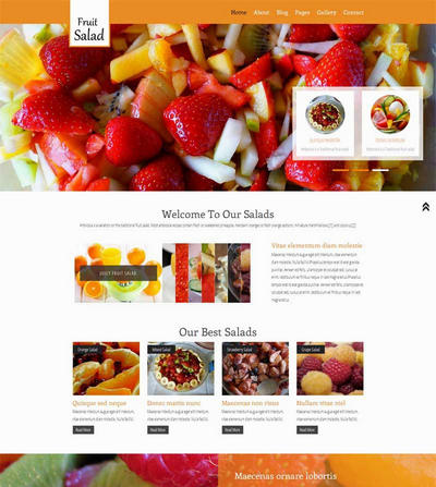 水果甜品店网页静态html模板