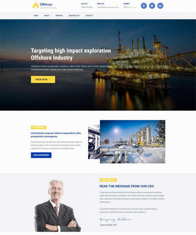 简洁大气机械工业生产企业html网站模板