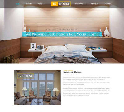 简洁的酒店服务介绍网站静态html模板