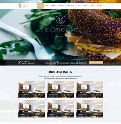 html5大气旅游度假酒店预订网站模板