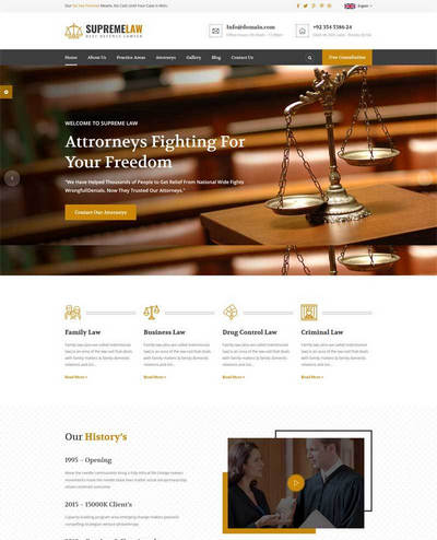 律师法律顾问咨询网站响应式bootstrap模板