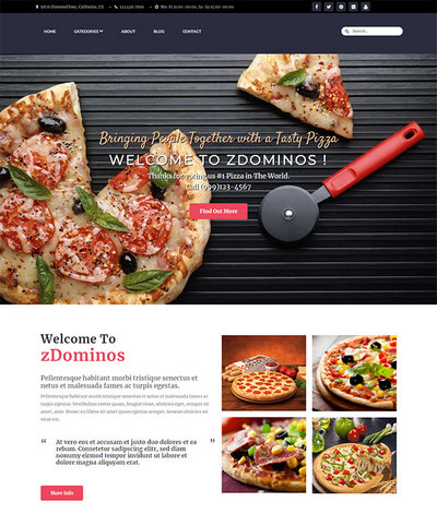 专业披萨定做配送公司html网页模板