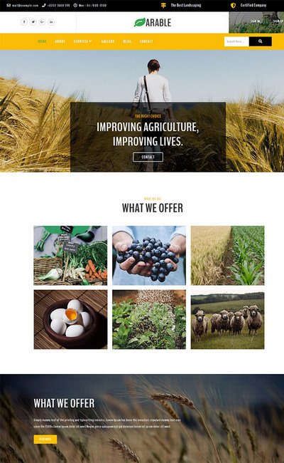 有机绿色食品农产品销售企业静态模板