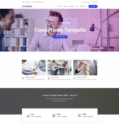 多风格企业计划规划商务服务公司网站模板