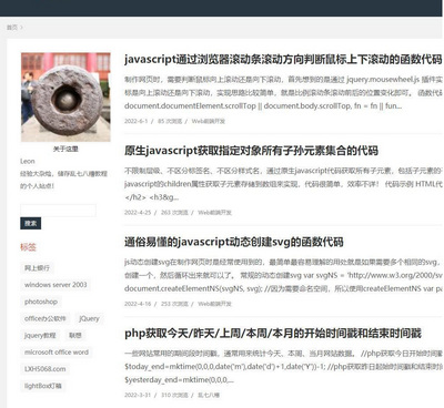 响应式简约个人技术emlog博客主题