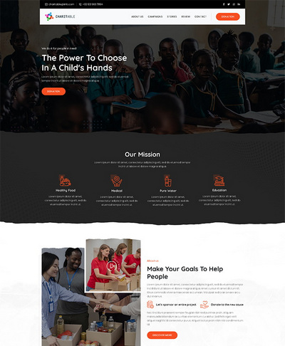 儿童救助公益慈善机构宣传单页模板