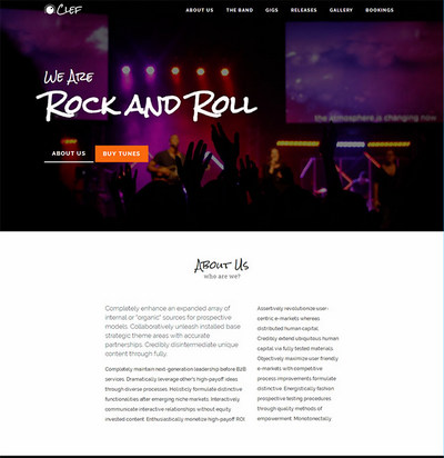 Rock摇滚音乐会网站模板